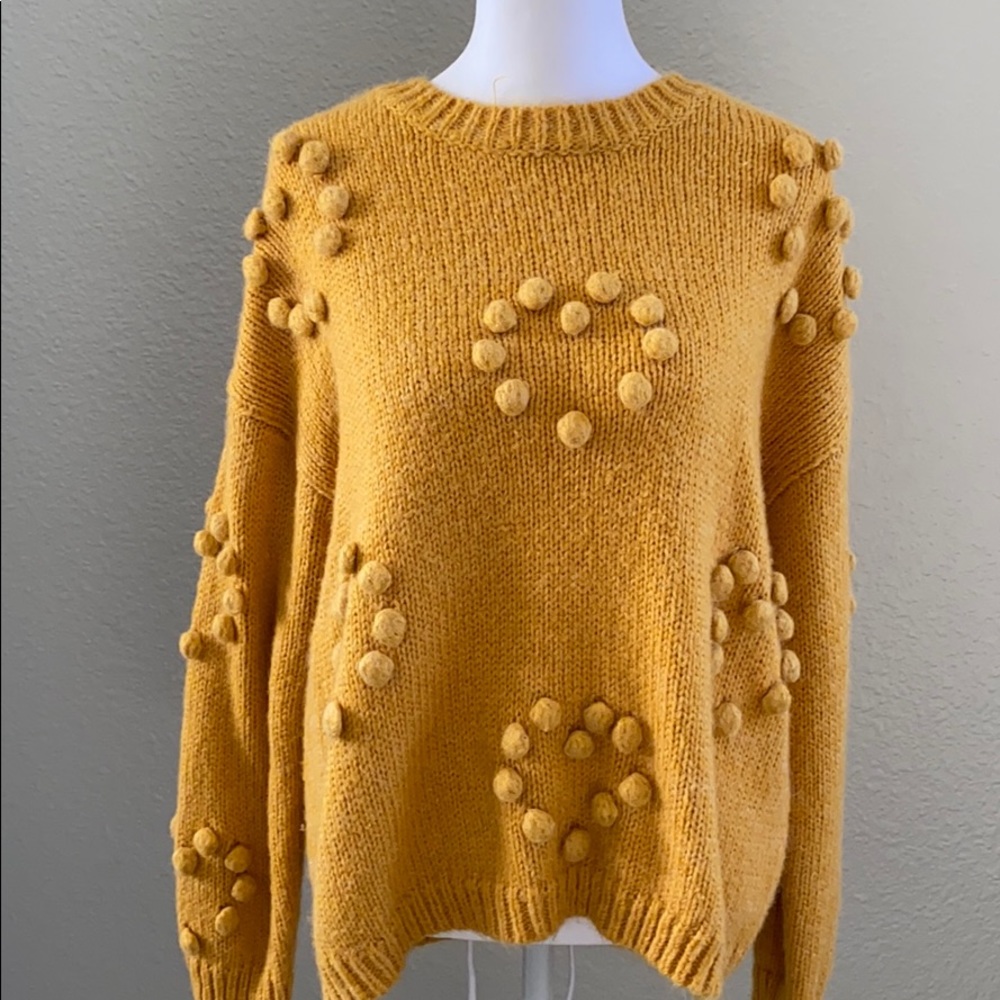 Knitted Yellow Sweater